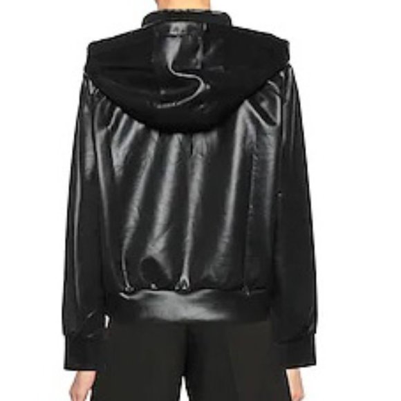 💥HOT ITEM💥 Palale Color Block Sequin and Leather Hoodie - Picture 4 of 14